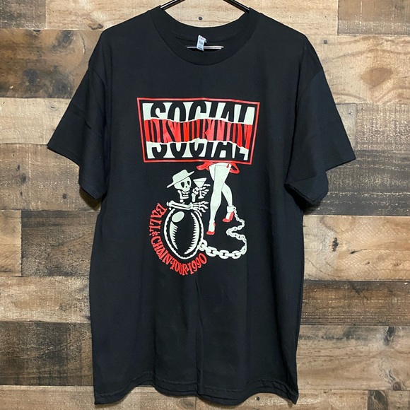 Social Distortion T-Shirt Size Large Band Rock - Picture 1 of 1